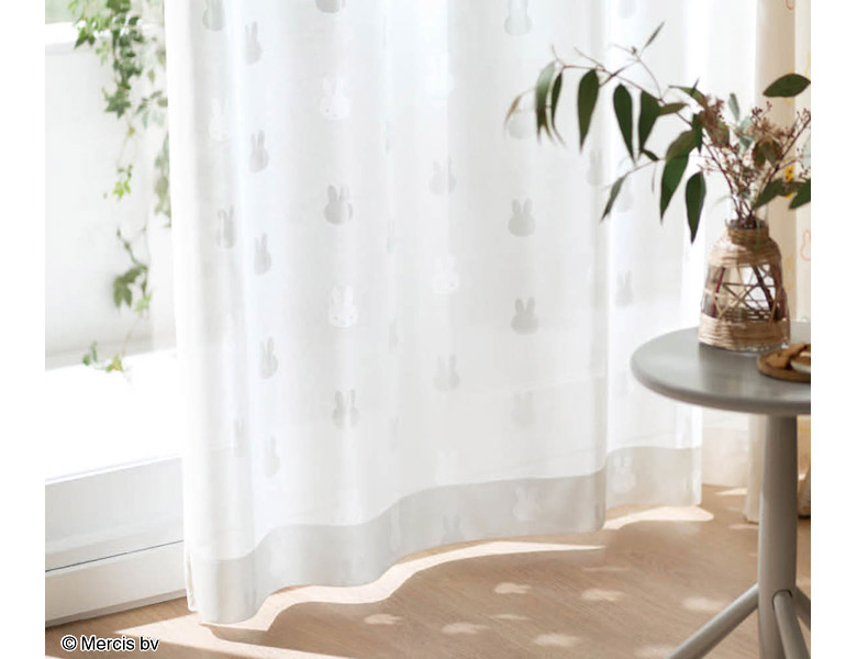 リリカラ［miffy curtain］ミッフィーカーテン・ミラーレース　品番：TM-54053